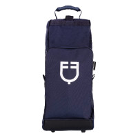 Sac à bottes et casque Equestro avec renfort en caoutchouc Marine Bleu marine Sac à bottes et casque Equestro avec renfort en caoutchouc Marine Bleu marine