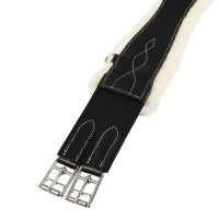 Sangle de saut avec mouton synthétique Equestro Noir