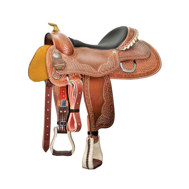 Selle Reining Butterfly 2040 Pool's Cognac Marron