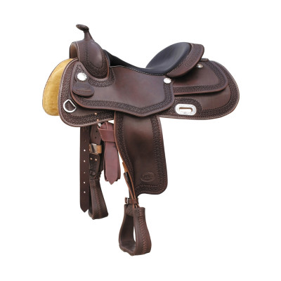 Selle Reining Rainbow 9001 Pool's Marron