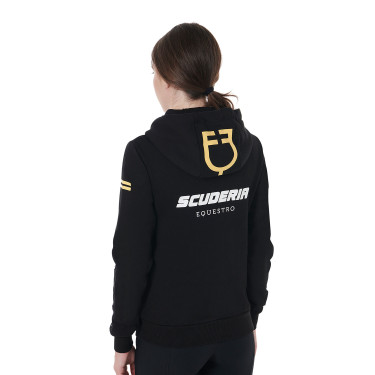 Sweat-shirt à capuche femme Scuderia Equestro en French Terry Sweat-shirt à capuche femme Scuderia Equestro en French Terry