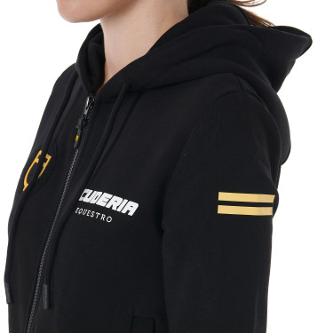 Sweat-shirt à capuche femme Scuderia Equestro en French Terry Sweat-shirt à capuche femme Scuderia Equestro en French Terry
