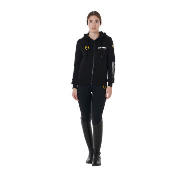 Sweat-shirt à capuche femme Scuderia Equestro en French Terry Sweat-shirt à capuche femme Scuderia Equestro en French Terry