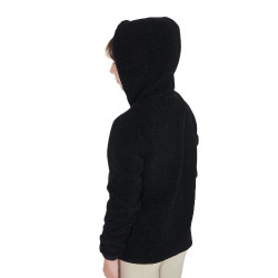Sweat-shirt en polaire enfant fermeture éclair Equestro Noir Sweat-shirt en polaire enfant fermeture éclair Equestro Noir