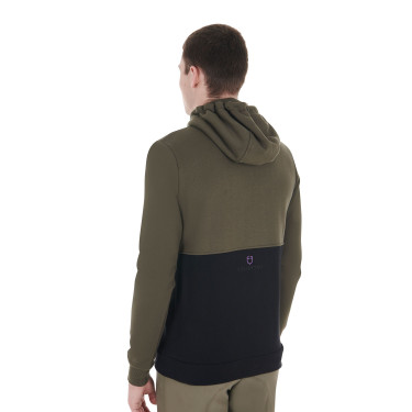 Sweat-shirt Equestro à capuche homme avec intérieur en polaire Sweat-shirt Equestro à capuche homme avec intérieur en polaire
