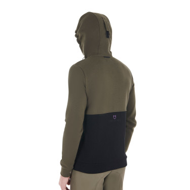 Sweat-shirt Equestro à capuche homme avec intérieur en polaire Sweat-shirt Equestro à capuche homme avec intérieur en polaire