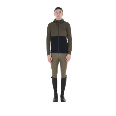 Sweat-shirt Equestro à capuche homme avec intérieur en polaire Sweat-shirt Equestro à capuche homme avec intérieur en polaire
