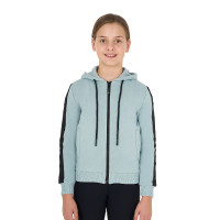 Sweat-shirt Equestro fille zippé intégral avec intérieur en polaire Brume grise Bleu Sweat-shirt Equestro fille zippé intégral avec intérieur en polaire Brume grise Bleu
