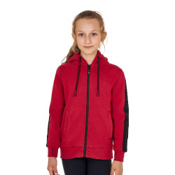 Sweat-shirt Equestro fille zippé intégral avec intérieur en polaire