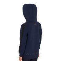 Sweat-shirt Equestro fille zippé intégral avec intérieur en polaire Brume grise Bleu Sweat-shirt Equestro fille zippé intégral avec intérieur en polaire Brume grise Bleu