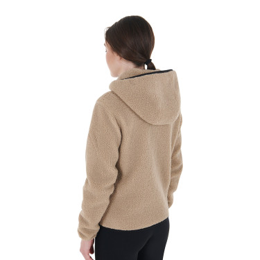 Sweat-shirt femme en polaire avec poche Equestro Encens Sweat-shirt femme en polaire avec poche Equestro Encens