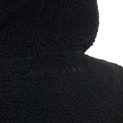 Sweat-shirt femme en polaire avec poche Equestro Noir / brume grise Sweat-shirt femme en polaire avec poche Equestro Noir / brume grise