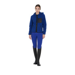 Sweat-shirt femme en polaire avec poche Equestro Bleu royal Sweat-shirt femme en polaire avec poche Equestro Bleu royal