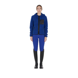 Sweat-shirt femme en polaire avec poche Equestro Bleu royal Sweat-shirt femme en polaire avec poche Equestro Bleu royal