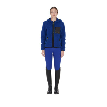Sweat-shirt femme en polaire avec poche Equestro Bleu royal Sweat-shirt femme en polaire avec poche Equestro Bleu royal