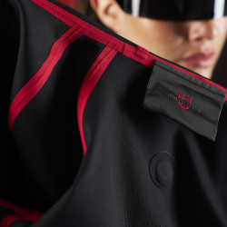 Sweat-shirt technique à capuche femme Equestro Ridertechnology Noir Sweat-shirt technique à capuche femme Equestro Ridertechnology Noir