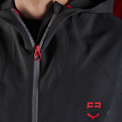 Sweat-shirt technique à capuche homme Equestro Ridertechnology Noir