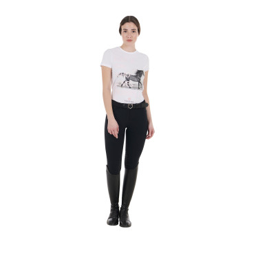 T-shirt en coton Equestro femme Horse Lover T-shirt en coton Equestro femme Horse Lover