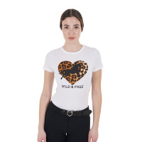 T-shirt en coton femme Wild & Free Equestro Noir T-shirt en coton femme Wild & Free Equestro Noir