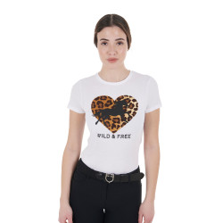 T-shirt en coton femme Wild & Free Equestro Blanc