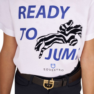 T-shirt Equestro en coton fille Ready To Jump T-shirt Equestro en coton fille Ready To Jump