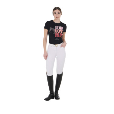 T-shirt Equestro en coton pour femme Live Love Ride T-shirt Equestro en coton pour femme Live Love Ride