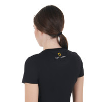 T-shirt Equestro en coton pour femme Ready to Jump Noir T-shirt Equestro en coton pour femme Ready to Jump Noir