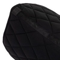 Tapis de selle de dressage Equestro logo en strass Noir