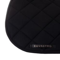 Tapis de selle de saut logo en strass Equestro Noir
