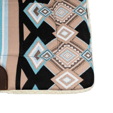 Tapis de selle western avec rembourrage en laine synthétique Pool's Tapis de selle western avec rembourrage en laine synthétique Pool's