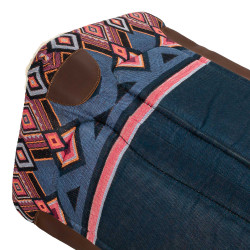 Tapis de selle western avec rembourrage en laine synthétique Pool's Bleu foncé / marine Tapis de selle western avec rembourrage en laine synthétique Pool's Bleu foncé / marine