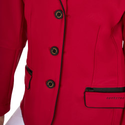 Veste de concours Equestro fille en tissu technique Scooter Beige Veste de concours Equestro fille en tissu technique Scooter Beige