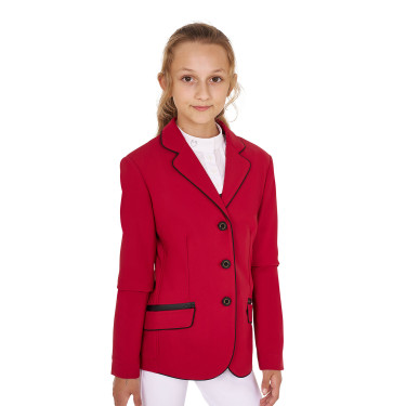 Veste de concours Equestro fille en tissu technique Veste de concours Equestro fille en tissu technique
