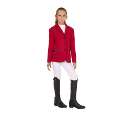 Veste de concours Equestro fille en tissu technique Scooter Beige Veste de concours Equestro fille en tissu technique Scooter Beige
