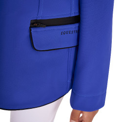 Veste de concours Equestro fille en tissu technique Bleu sodalite Veste de concours Equestro fille en tissu technique Bleu sodalite
