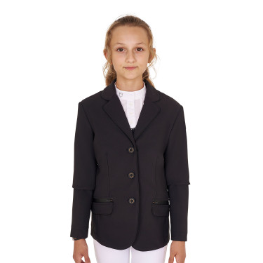 Veste de concours Equestro fille en tissu technique
