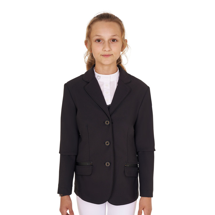 Veste de concours Equestro fille en tissu technique