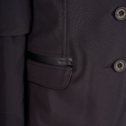 Veste de concours Equestro fille en tissu technique Noir Veste de concours Equestro fille en tissu technique Noir