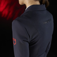 Veste de concours femme Equestro Ridertechnology avec coutures thermosoudées Marine Bleu marine Veste de concours femme Equestro Ridertechnology avec coutures thermosoudées Marine Bleu marine