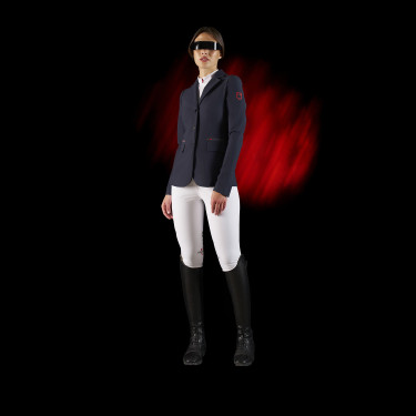 Veste de concours femme Equestro Ridertechnology avec coutures thermosoudées Veste de concours femme Equestro Ridertechnology avec coutures thermosoudées