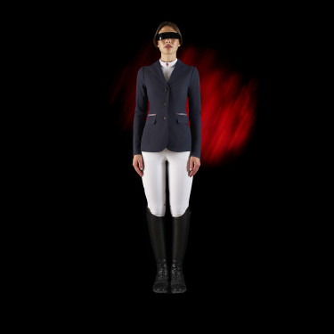 Veste de concours femme Equestro Ridertechnology avec coutures thermosoudées Veste de concours femme Equestro Ridertechnology avec coutures thermosoudées