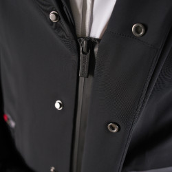 Veste de concours homme Equestro Ridertechnology avec coutures thermosoudées Noir