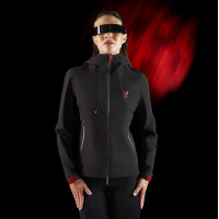 Veste imperméable femme Equestro Ridertechnology avec zip