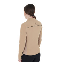 Veste softshell femme en tissu technique rembourré Equestro Encens Beige