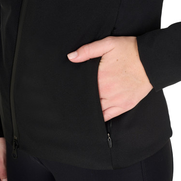 Veste softshell femme en tissu technique rembourré Equestro Noir