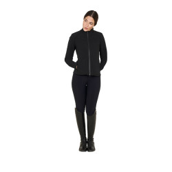 Veste softshell femme en tissu technique rembourré Equestro Noir