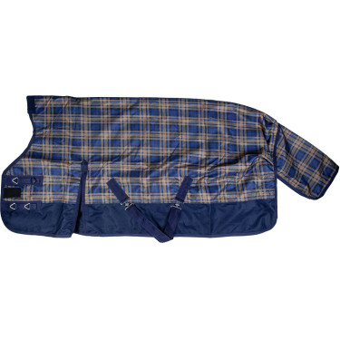 Couverture highneck HKM Columbus check 1200D polaire Couverture highneck HKM Columbus check 1200D polaire