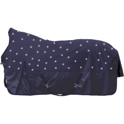 Couverture highneck HKM Pittsburgh Stars 600D 300g Bleu foncé Couverture highneck HKM Pittsburgh Stars 600D 300g Bleu foncé