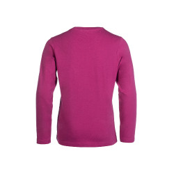 Polo à manches longues Polly HKM enfant Magenta Rose