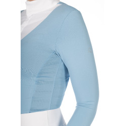 Polo de concours Virginia manches longues femme HKM Bleu glacier Polo de concours Virginia manches longues femme HKM Bleu glacier
